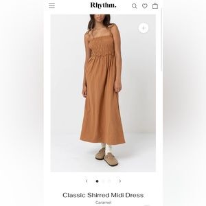 Rhythm classic shirred dress